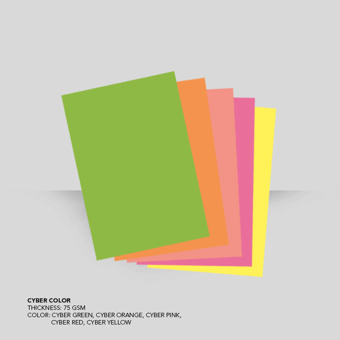 SPECTRA COLOR PAPER CYBER COLOR 75 GSM - Hans Paper Corporation